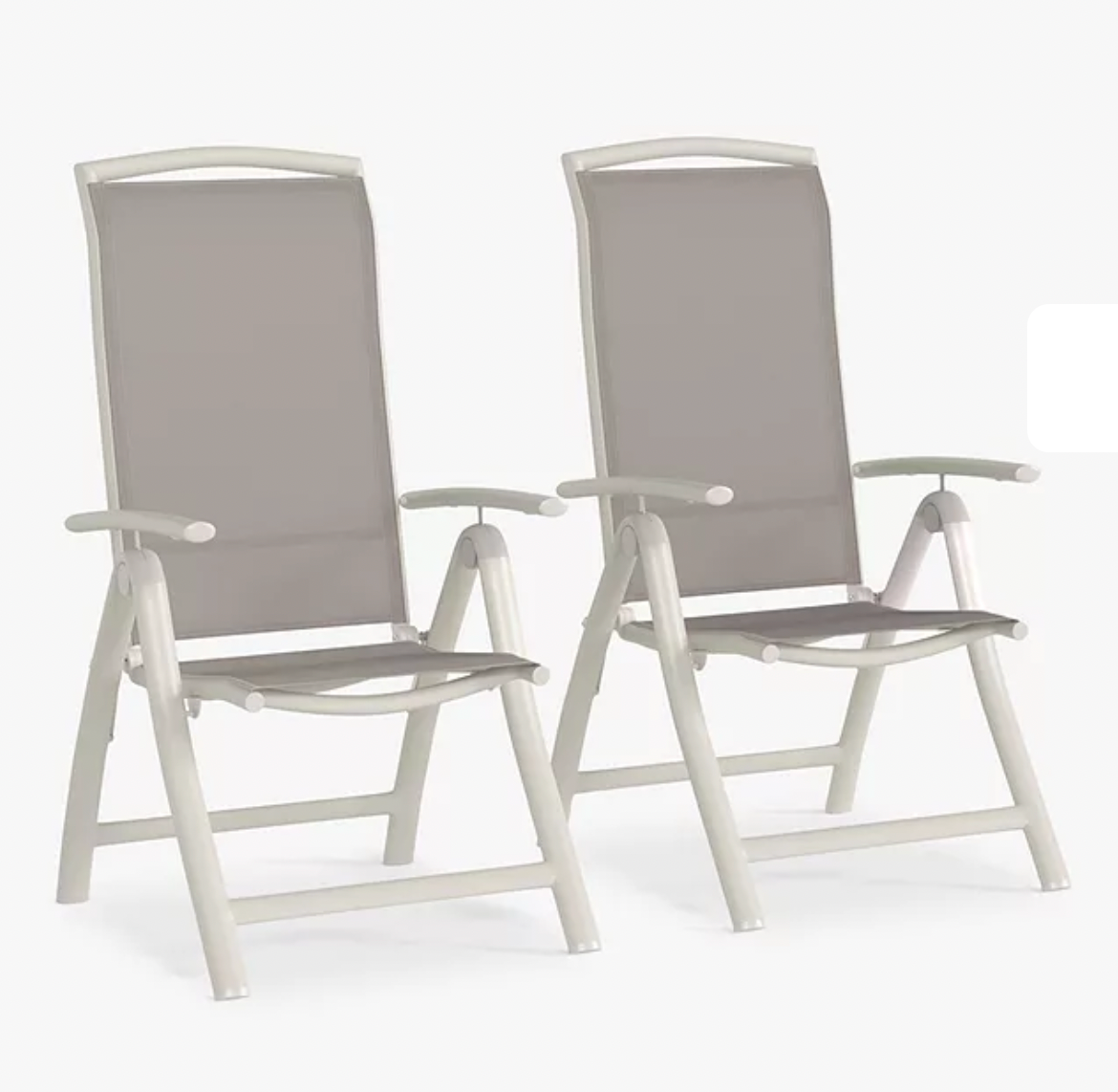 Miami Garden Dining Chair, Set of 2, Putty,