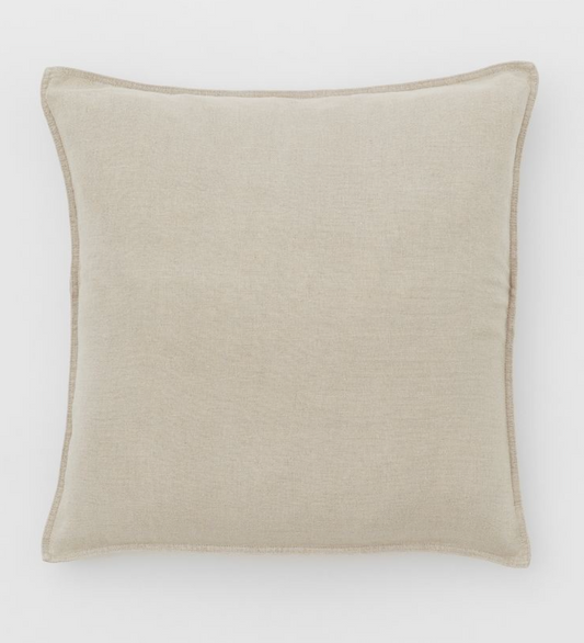 Linen cushion cover - Light beige 60x60