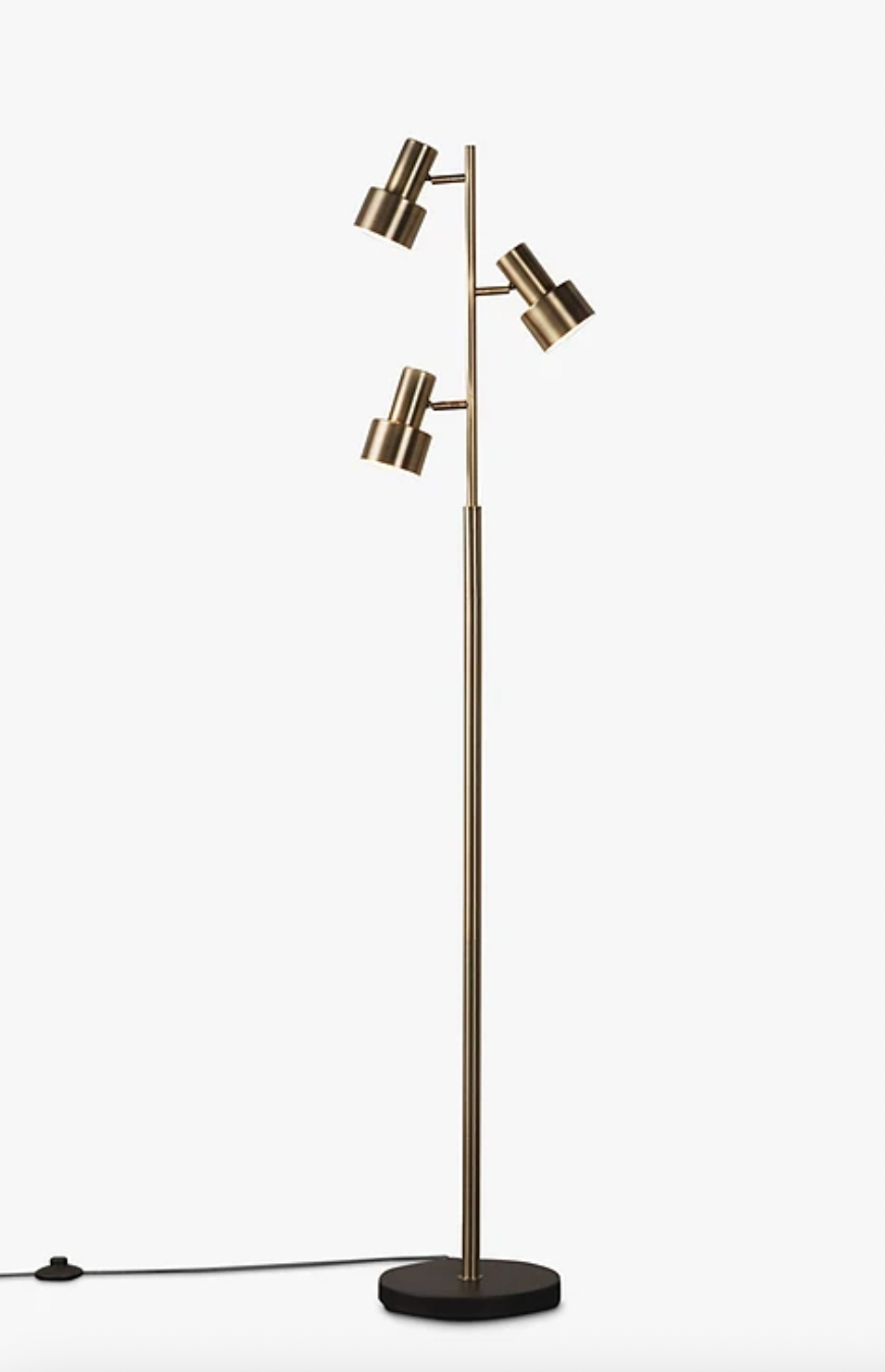 Shelby Floor Lamp, Brass, 156x25.4x29.5cm