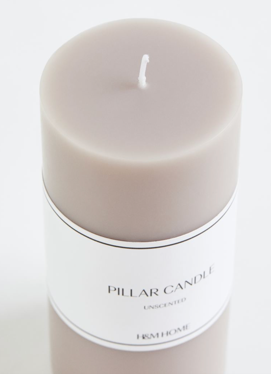 Large pillar candle