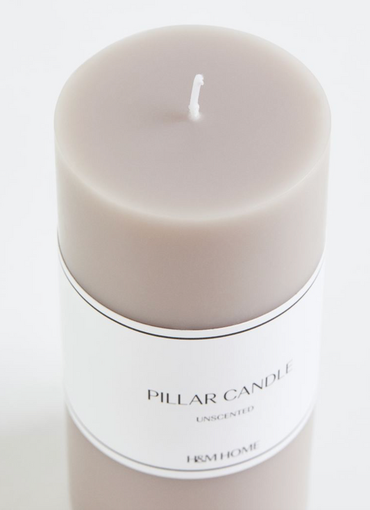 Large pillar candle