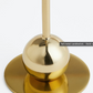 Tall metal candlestick, Gold-coloured 1