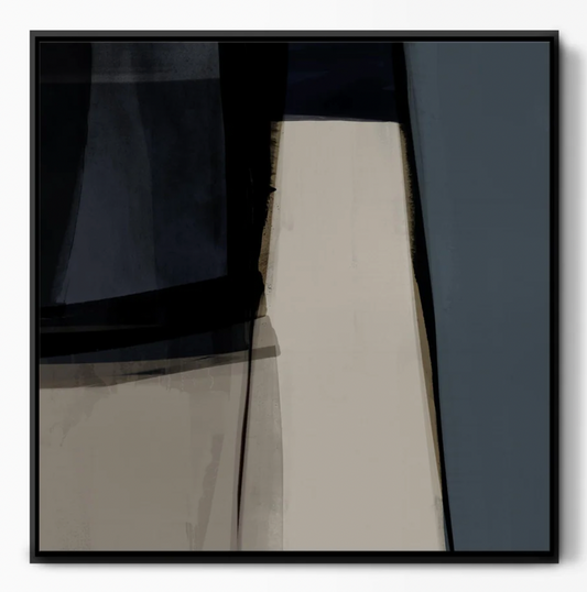 Slow Mocean Abstract Canvas Art 65 x 65cm