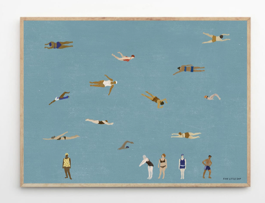 Fine Little Day, Swimmers 50x70