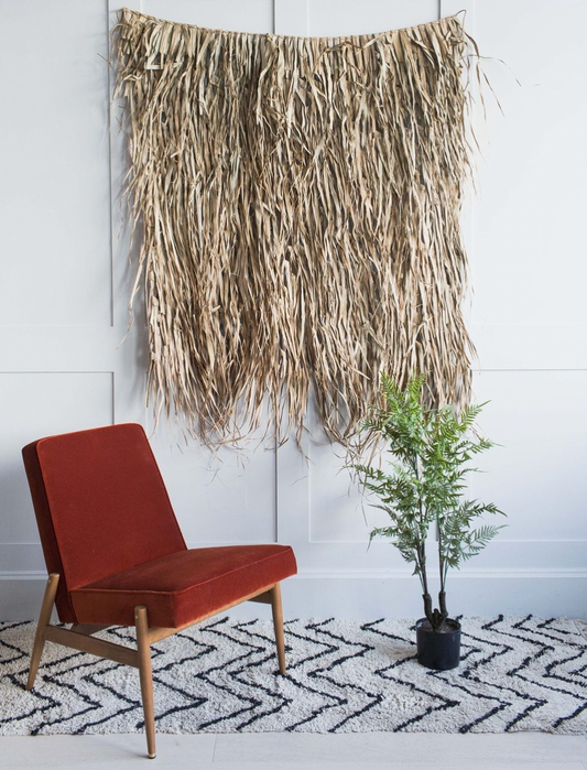 Palm Leaf & Bamboo Wall Decoration - Large