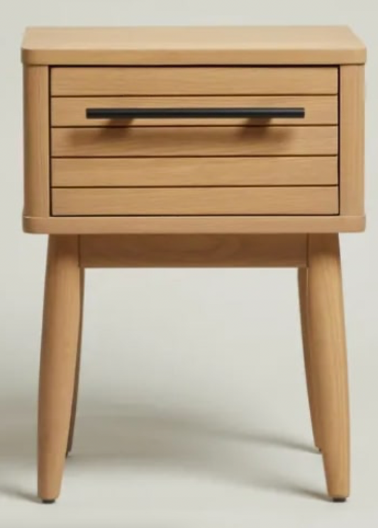 Akina Oak Bedside Table, 40x35x53cm