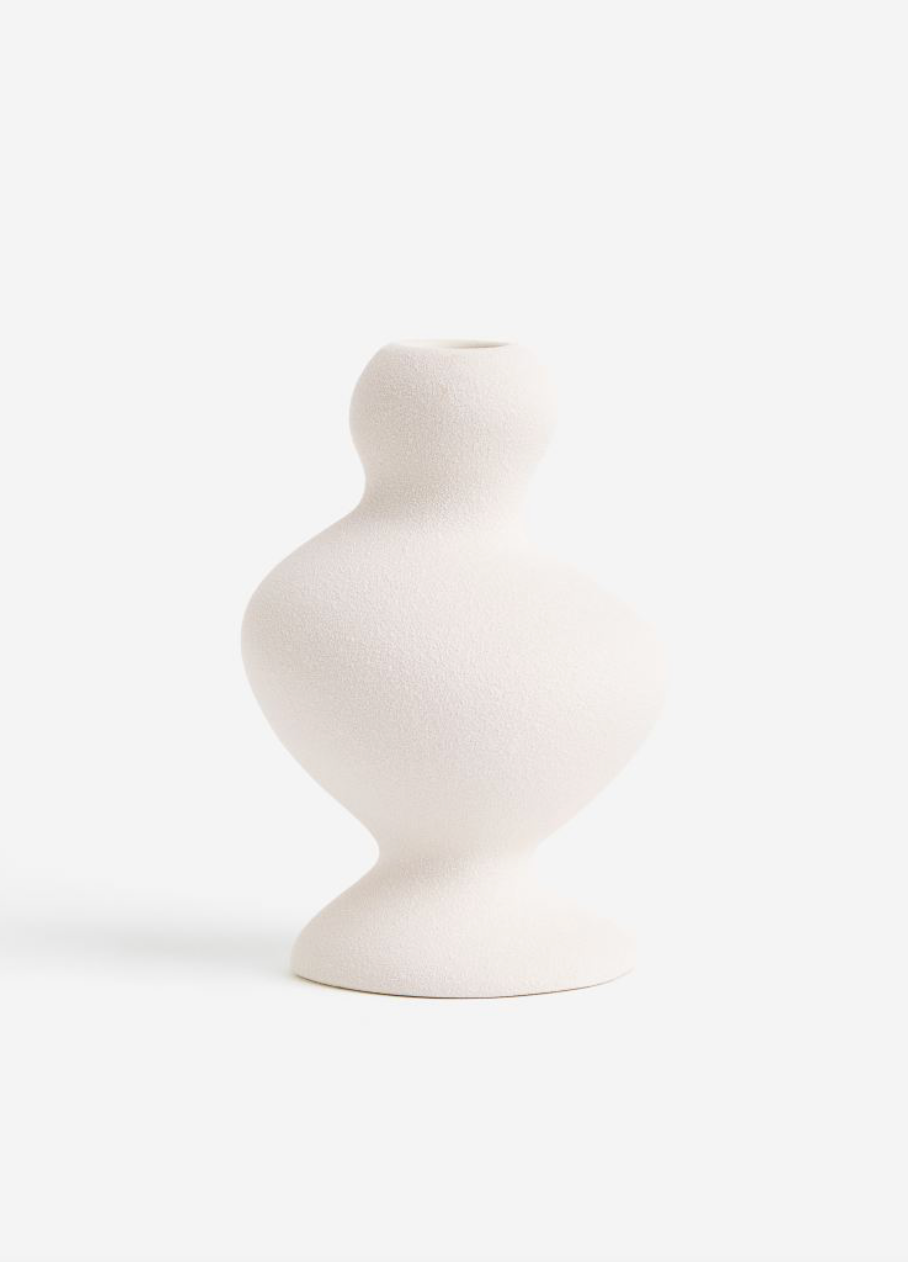Stoneware candlestick