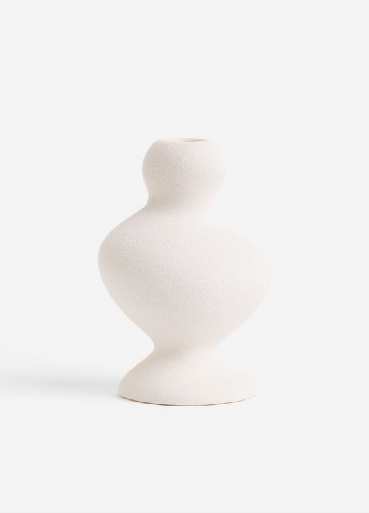 Stoneware candlestick