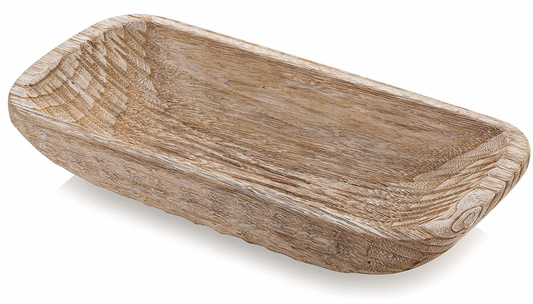 Hanobe Decorative Wood Dough Bowl