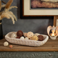 Hanobe Decorative Wood Dough Bowl