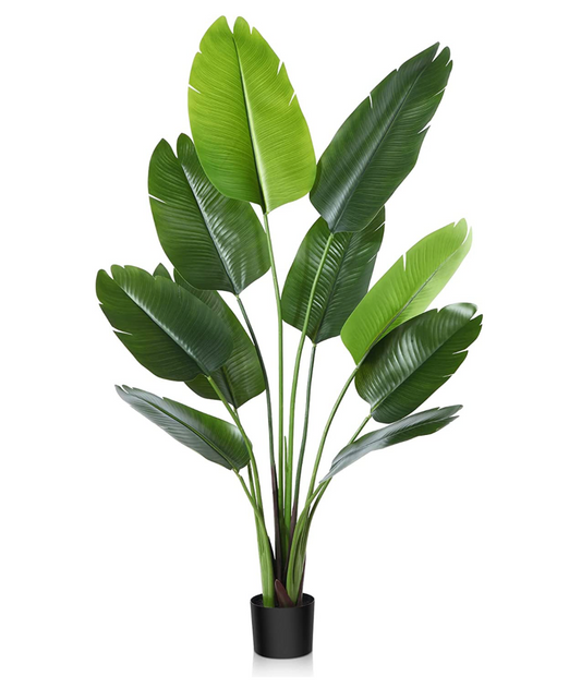 CROSOFMI Artificial Bird of Paradise Plant 150cm
