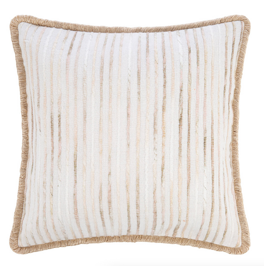 RETREAT Texture Stripe Cushion Cover - Natural, 45x45cm