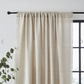 Bondi Raw Edge Chateau Grey Slot Top Single Voile Panel