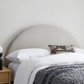 Walter Faux Linen Headboard Dove Grey - Double, 142x146x9cm