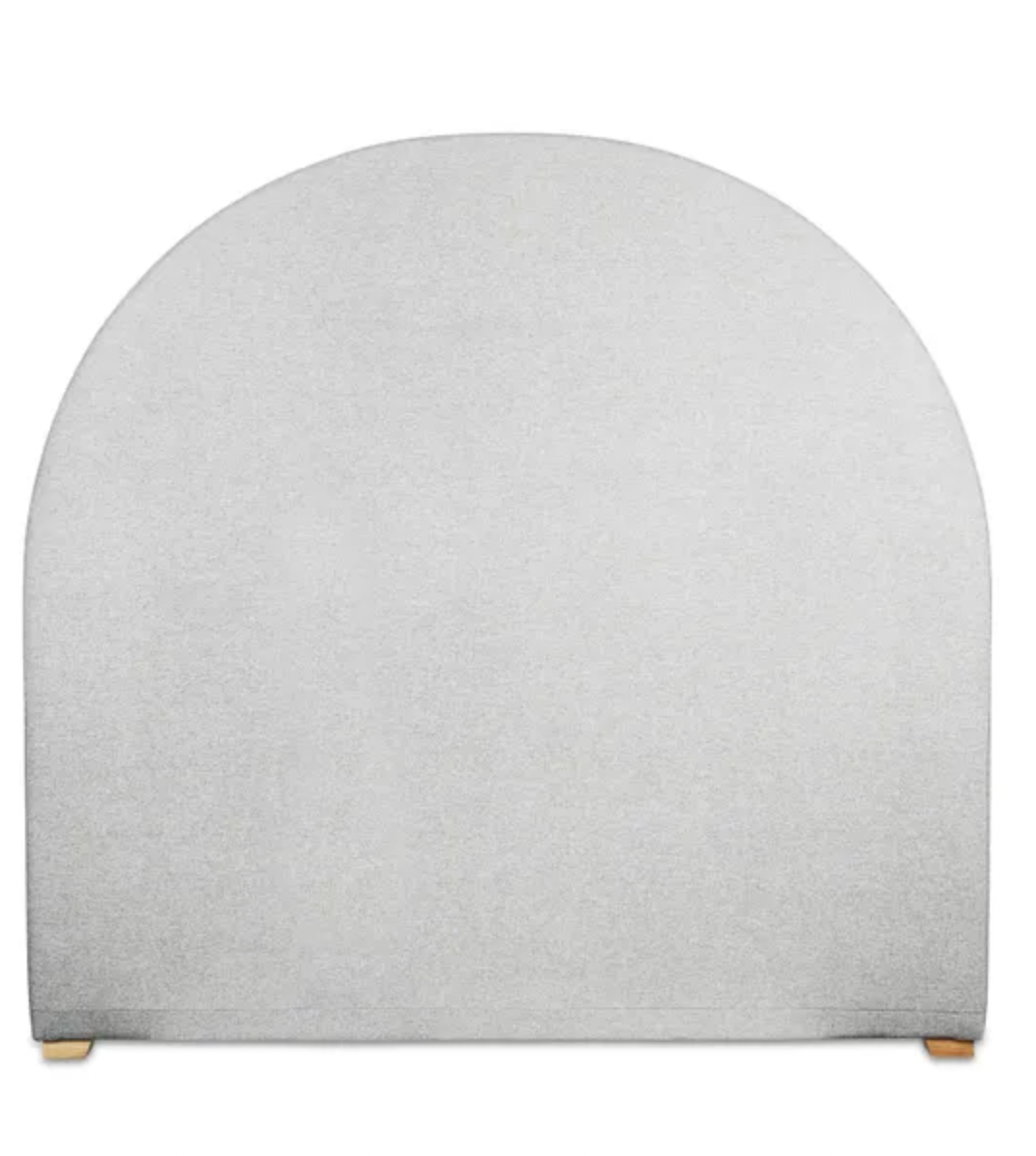 Walter Faux Linen Headboard Dove Grey - Double, 142x146x9cm