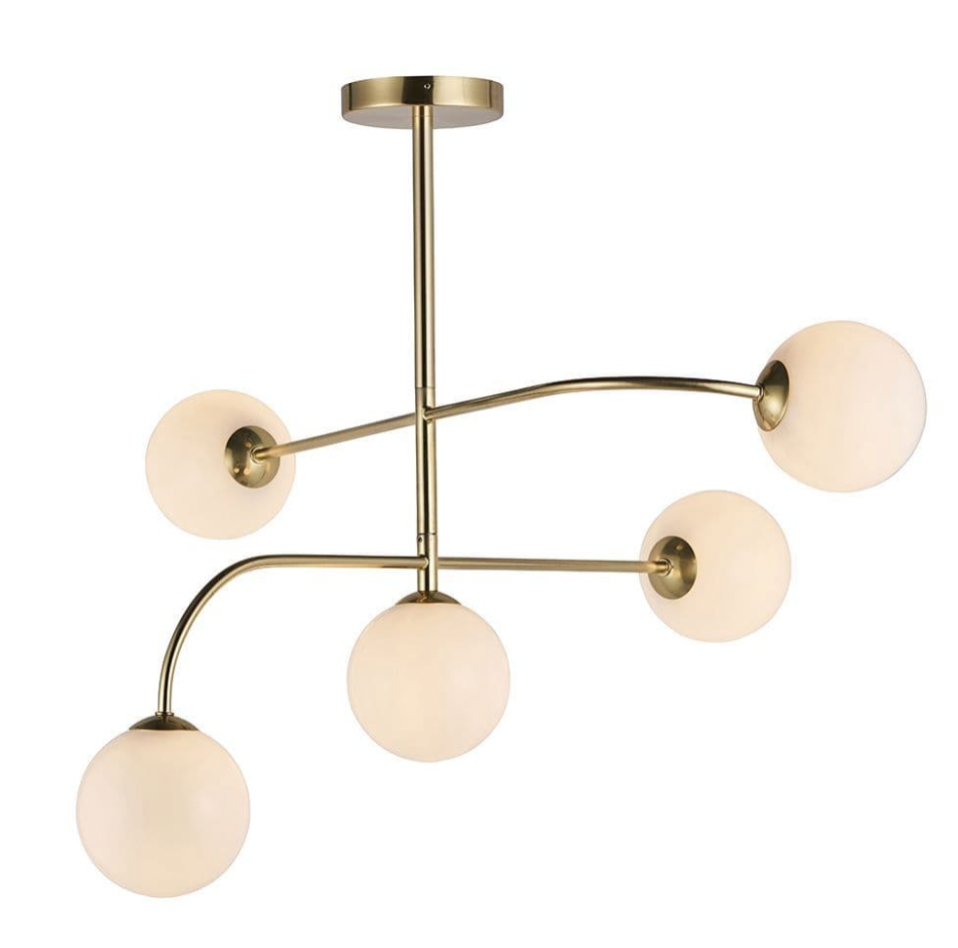 Endon Otto 5lt Semi Flush, 58x80cm
