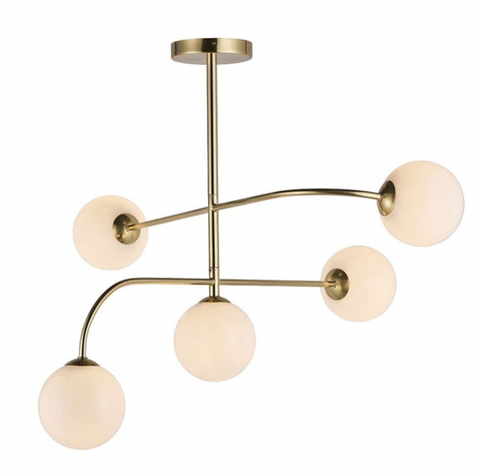 Endon Otto 5lt Semi Flush, 58x80cm