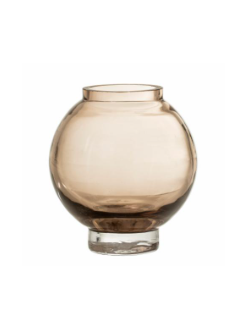 Kojo Vase, Brown, Glass
