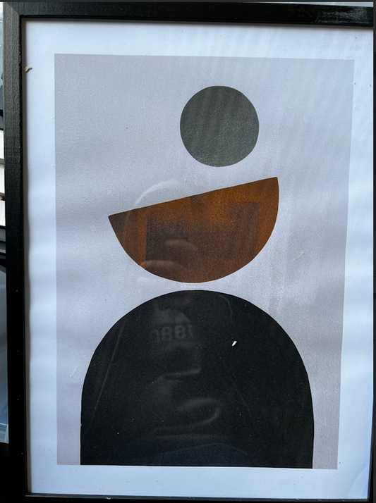 Weimar Shapes No1 Poster, 30 x 40cm, framed