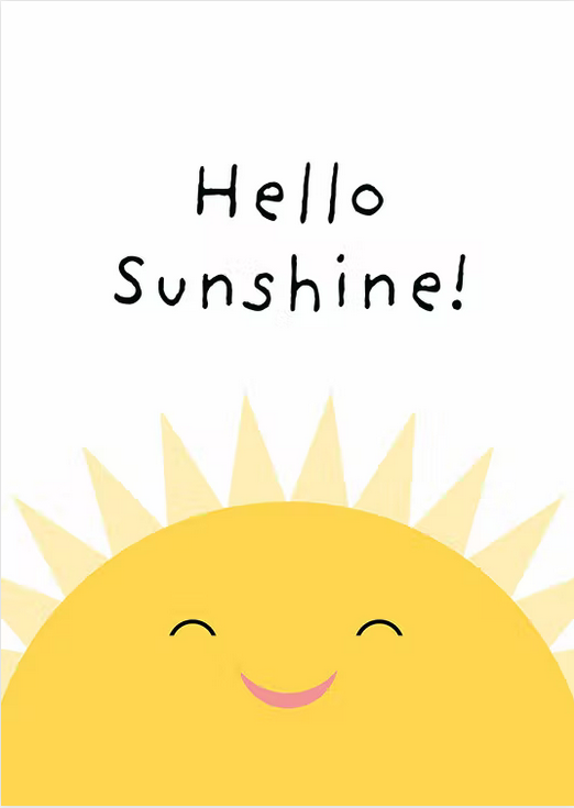 Hello Sunshine, 30 x 40cm, framed