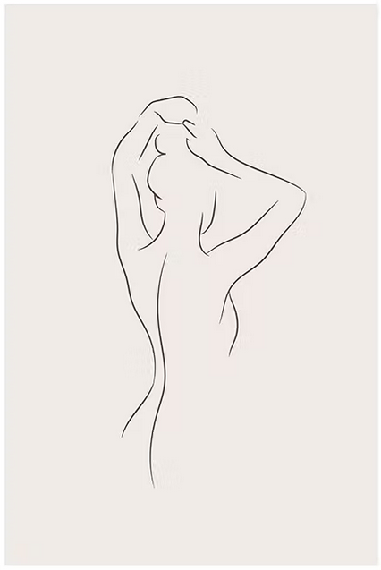 Simple Lines No1, 30 x 40cm, framed