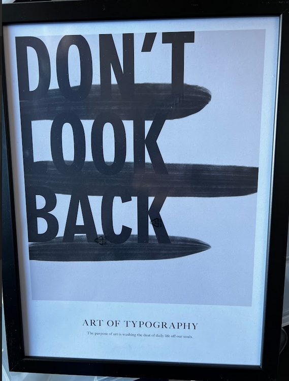 Art of Typography No1 Poster, 30 x 40cm, framed