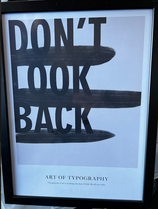 Art of Typography No1 Poster, 30 x 40cm, framed