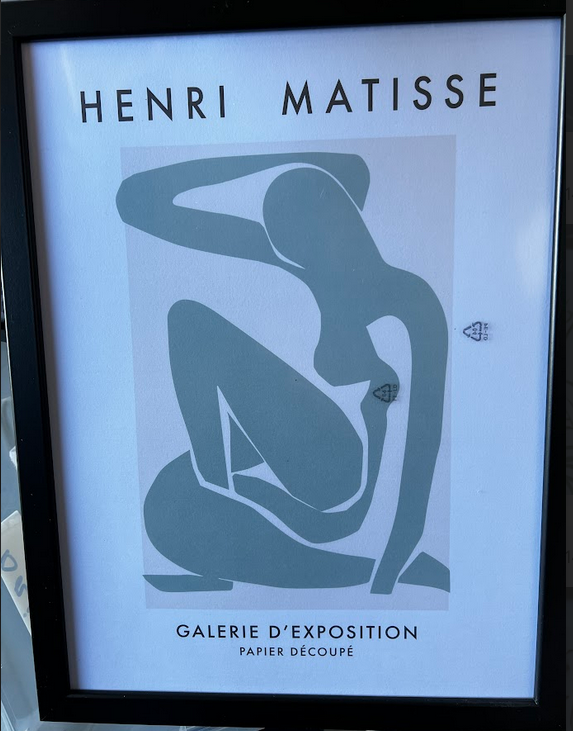 Matisse - Blue Nude II Poster, 30 x 40cm, framed