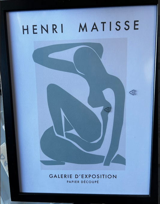 Matisse - Blue Nude II Poster, 30 x 40cm, framed