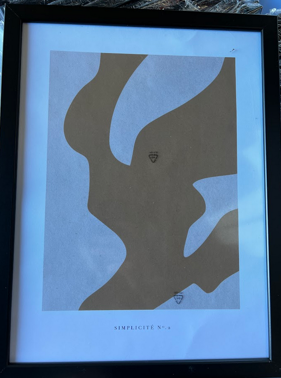 Simplicité no.3 Poster, 30 x 40cm, framed