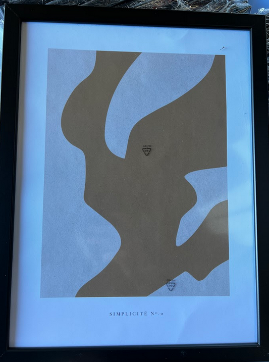 Simplicité no.3 Poster, 30 x 40cm, framed