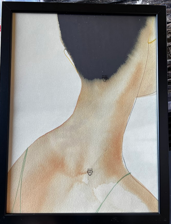 The Green Camisole, 30 x 40cm, framed