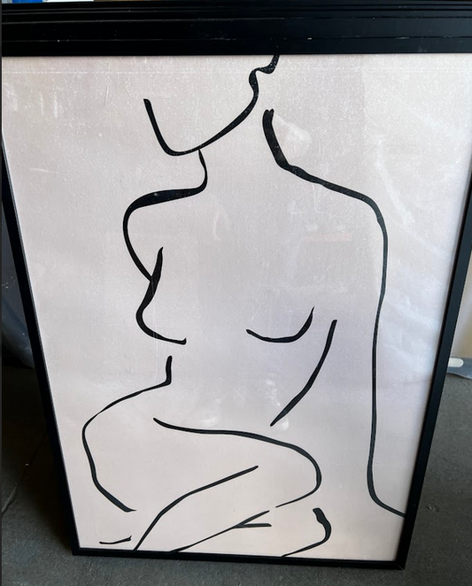 Figurative Line, 50 x 70cm, framed