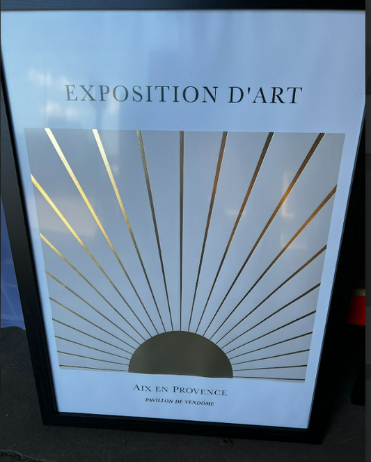 EXPOSITION D'ART GOLD, 50 x 70cm, framed