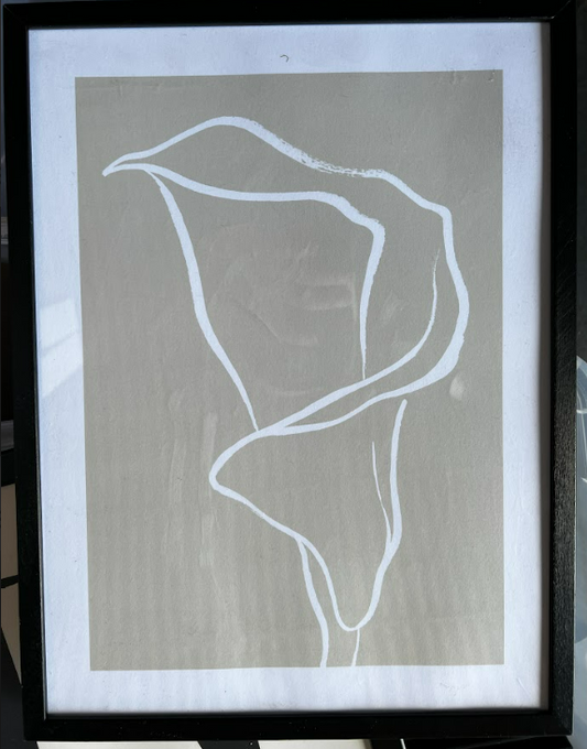 Flower Abstract no1, 30 x 40cm, framed