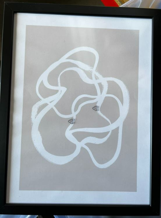 The Lines No 3, 30 x 40cm, framed