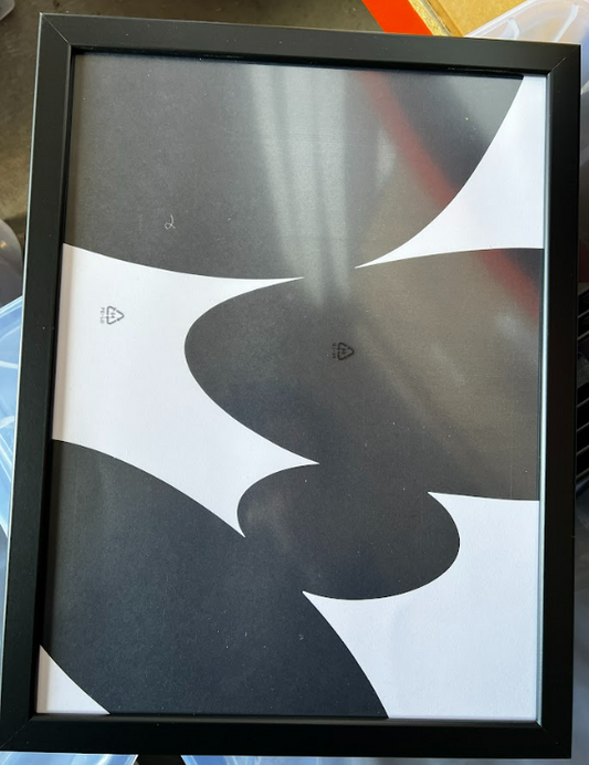 Solid Shapes No 6, 30x 40cm, framed