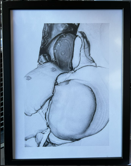 Pencil Drawing, 30 x 40cm, framed