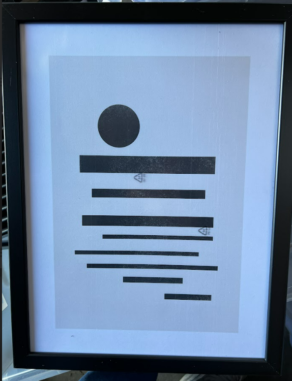 Movement Balance, 30 x 40cm, framed