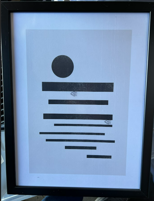 Movement Balance, 30 x 40cm, framed