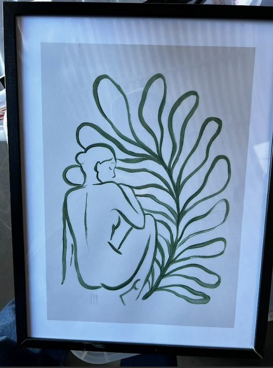 INTO THE GREEN NO2, 30 x 40cm, framed
