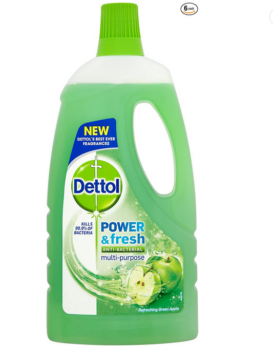 Dettol Power and Fresh Multi Purpose Cleaner Refreshing Green Apple 1 Litre