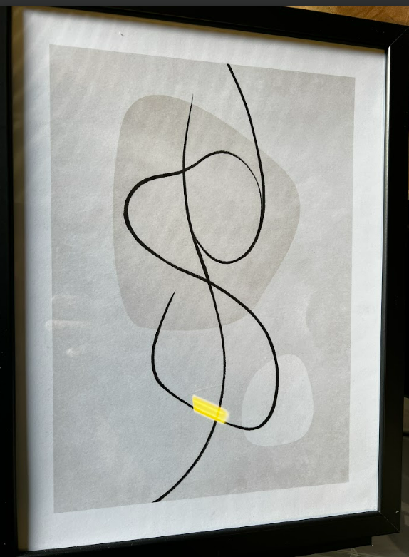 Artful Lines No. 3, 30 x 40cm, framed