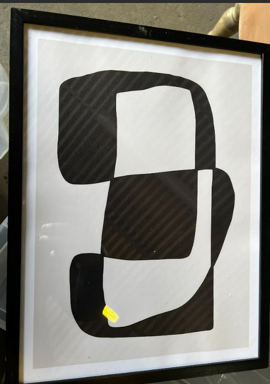 Line Ballet Girl, 30 x 40cm, framed