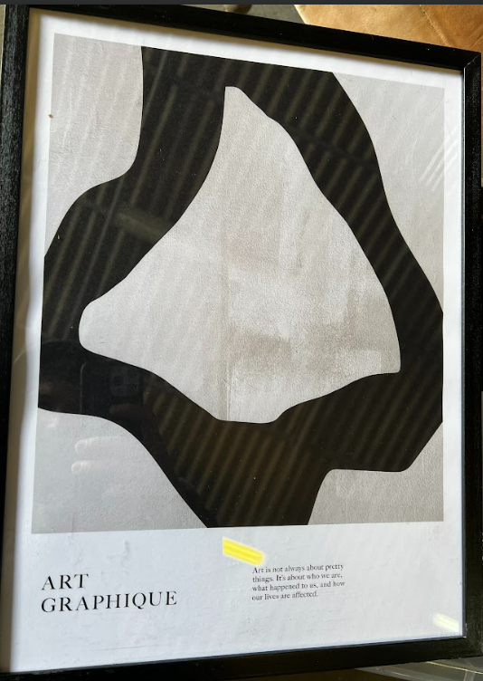 ART GRAPHIQUE NO2, 30 x 40cm, framed