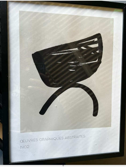 Curves Graphiques Abstraites no2, 30 x 40cm, framed
