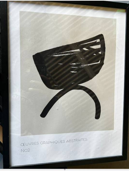 Curves Graphiques Abstraites no2, 30 x 40cm, framed