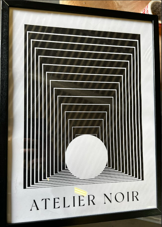 ATELIER NOIR, 30 x 40cm, framed