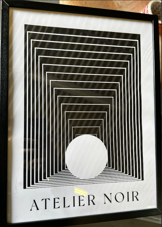 ATELIER NOIR, 30 x 40cm, framed