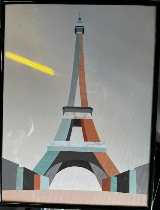 Graphic Pastel Architecture II by Paul Cezanne, 30 x 40cm, framed